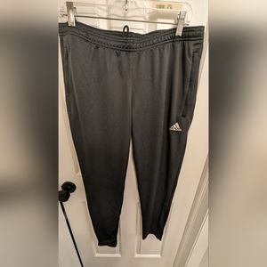 Large Women's climalite gray Adidas track pants